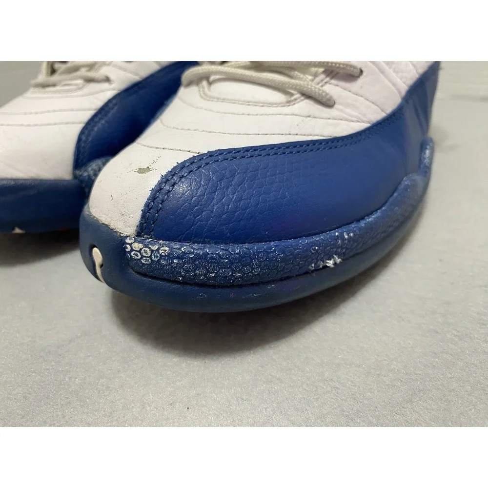 Air Jordan‎ 12 Retro French Blue White Leather Sneakers 130690-113 Mens 11